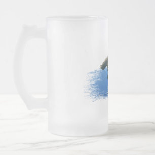Hammerhead Shark frosted beer glass Mug