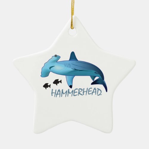 HAMMERHEAD SHARK HAMMERHEAD CERAMIC ORNAMENT