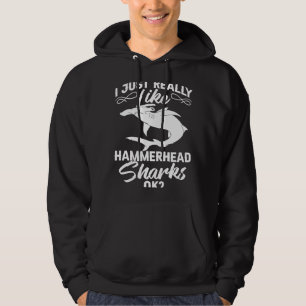 Hammerhead Shark Head Tooth Hoodie
