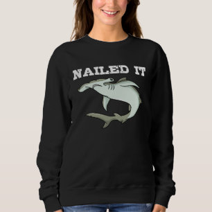 Hammerhead Shark Head Tooth Sweatshirt