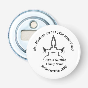 Hammerhead Shark Lost Family Home Address Bottle Opener