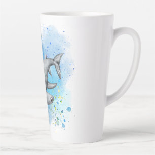 Hammerhead Shark on Latte Mug