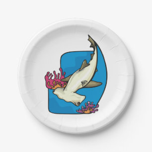 Hammerhead Shark Paper Plates