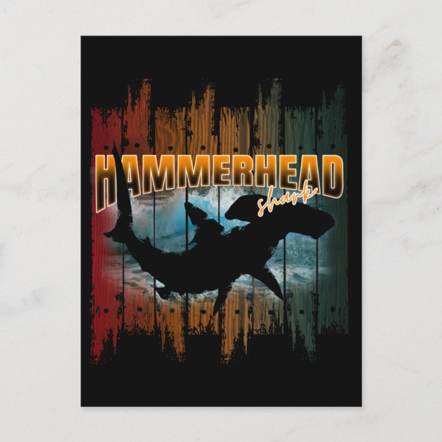 hammerhead shark   postcard (Front)