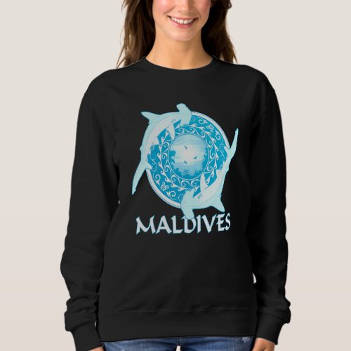 Hammerhead Shark Republic Of The Maldives Diving Sweatshirt