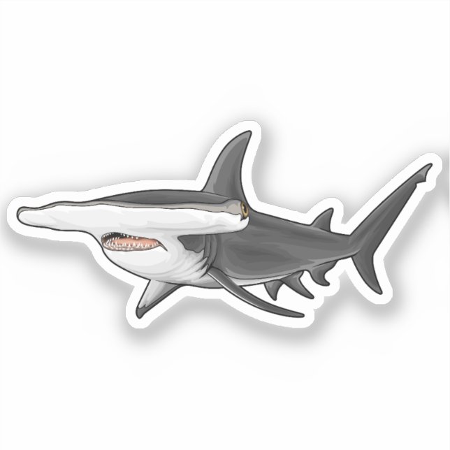 Hammerhead Shark Sticker (Front)