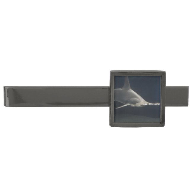 Hammerhead Shark Suit Men Man Destiny's Destiny Gunmetal Finish Tie Bar (Front)