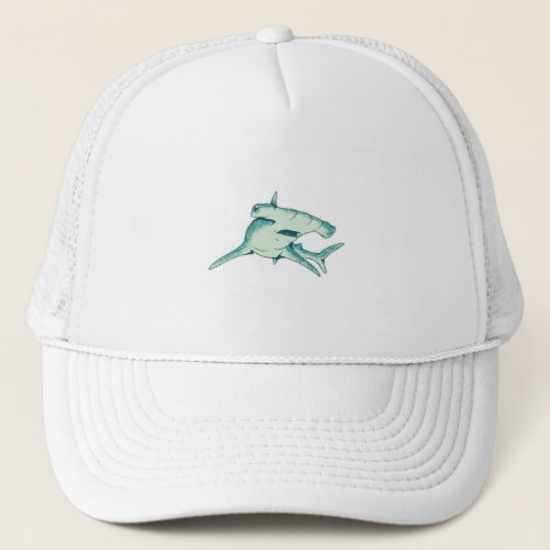 Hammerhead shark trucker hat