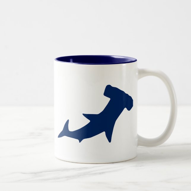 Hammerhead Shark Two-Tone Coffee Mug (Right)