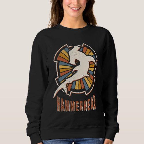 Hammerhead Shark Vintage Classic Retro Animal Love Sweatshirt