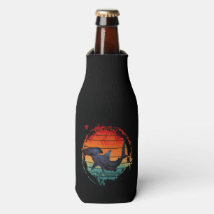 HAMMERHEAD SHARK VINTAGE SUNSET BOTTLE COOLER