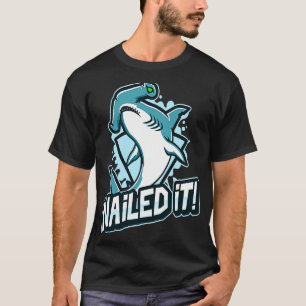 Hammerhead Sharks Boys Dad Joke NAILED IT Shark T-Shirt