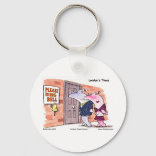 Hammerhead Sharks @ Door Funny Gifts Tees Etc Keychain