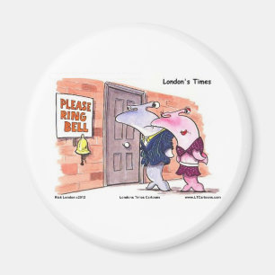 Hammerhead Sharks @ Door Funny Gifts Tees Etc Magnet