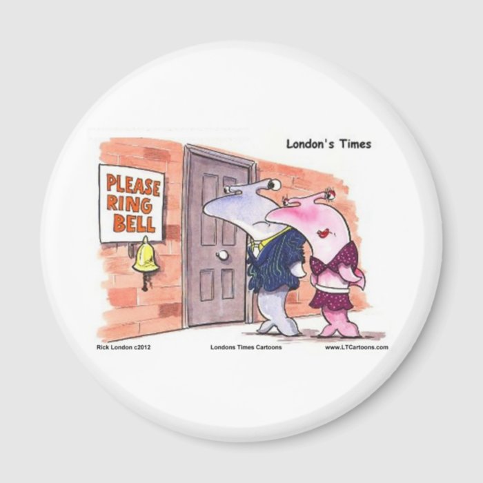 Hammerhead Sharks @ Door Funny Gifts Tees Etc Magnet