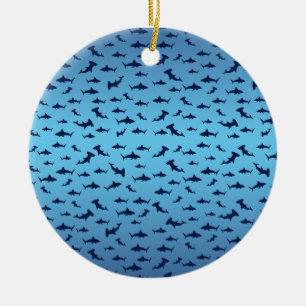 Hammerhead Sharks/Jaws Ceramic Ornament
