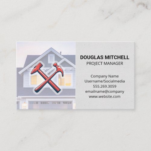Hammers  Residential Home Business Card