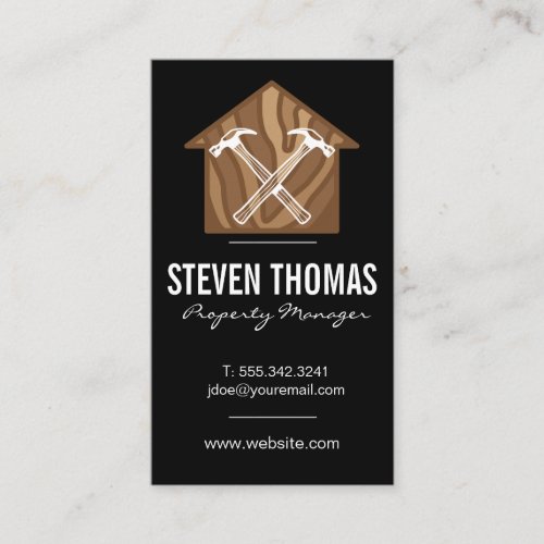 Hammers Wood Home  Hardware Business Card