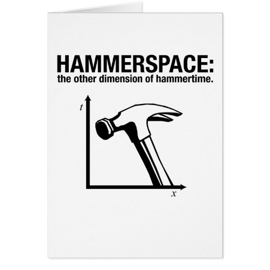 hammerspace: the other dimension of hammertime. cards (Front)