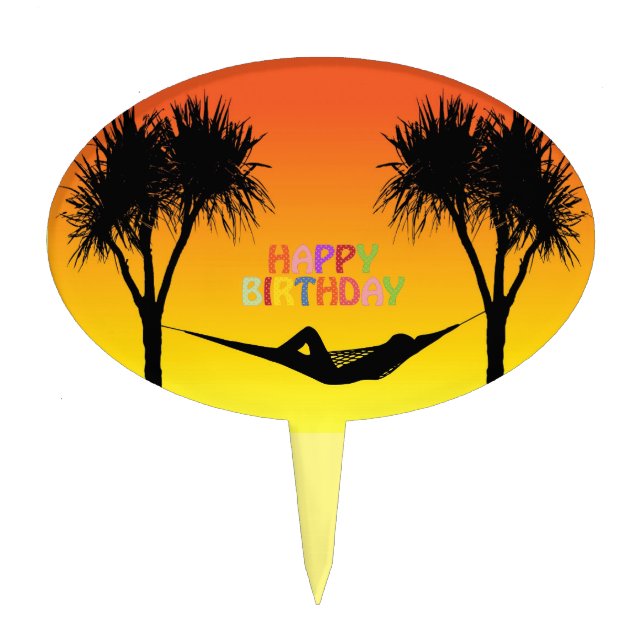 Hammock Cake Topper (Front)