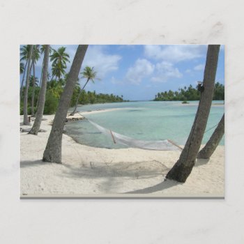 Hammock In Paradise Postcard by CoastalGirl at Zazzle