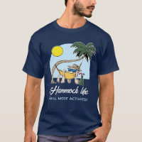 Hammock Life Chill Mode Activated Funny Cartoon T-Shirt