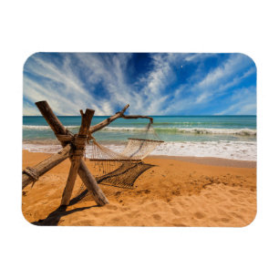 Hammock on a Tropical Beach Resort Thailand Magnet