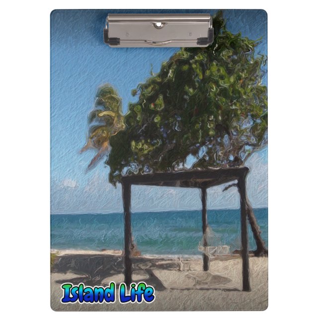 Hammock on the Beach  Clipboard (Front)