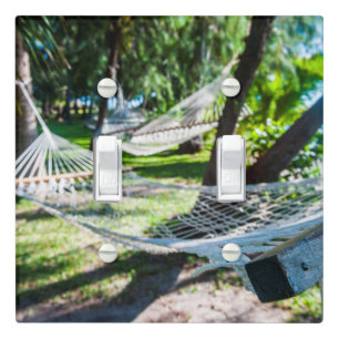 Hammock on the beach, Fiji Light Switch Cover