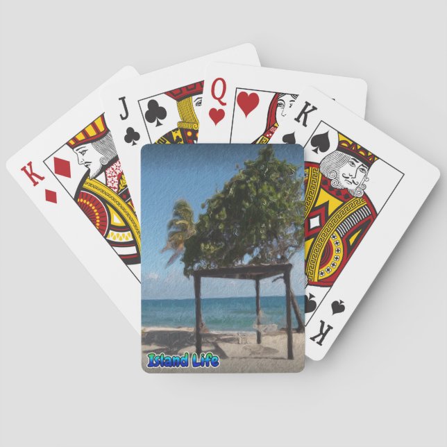 Hammock on the Beach  Poker Cards (Back)