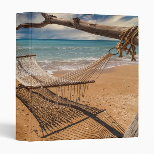 Hammock on the Shore 3 Ring Binder (Front/Spine)