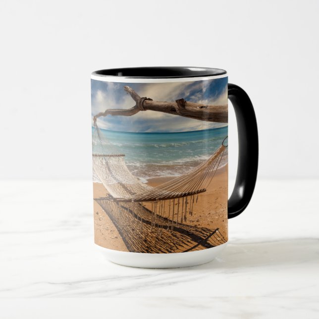 Hammock on the Shore Mug (Front Right)