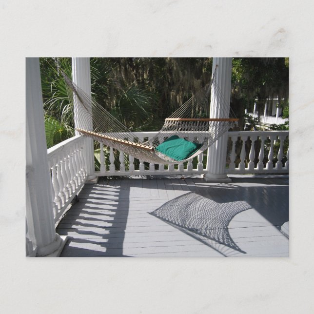 Hammock on the Veranda Postcard (Front)