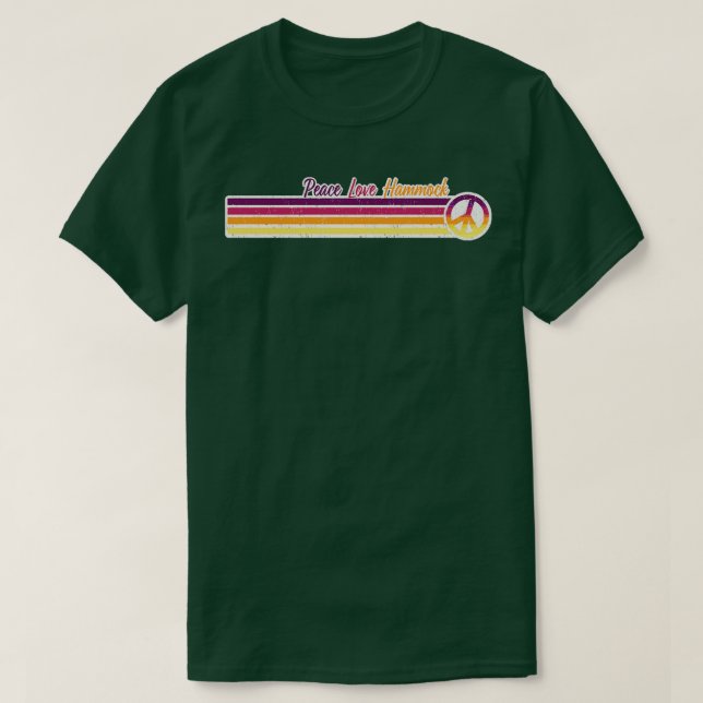 Hammock Sunrise Retro Stripes T-Shirt (Design Front)