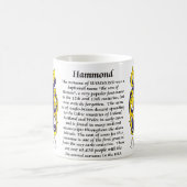 Hammond Family Coat of Arms mug (Center)