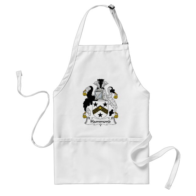 Hammond Family Crest Adult Apron (Front)