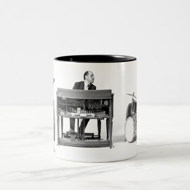 Hammond Grooves organ trio official t-shirt Two-Tone Coffee Mug (Center)
