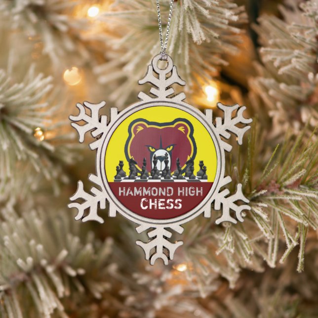 HAMMOND HIGH CHESS Snowflake Framed Ornament (Tree)