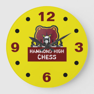 HAMMOND HIGH CHESS Wall Clock
