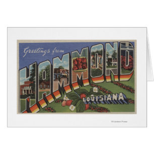 Hammond, Louisiana - Large Letter Scenes Cards