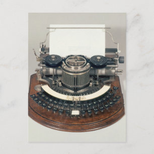 Hammond typewriter, with the ideal keyboard postcard