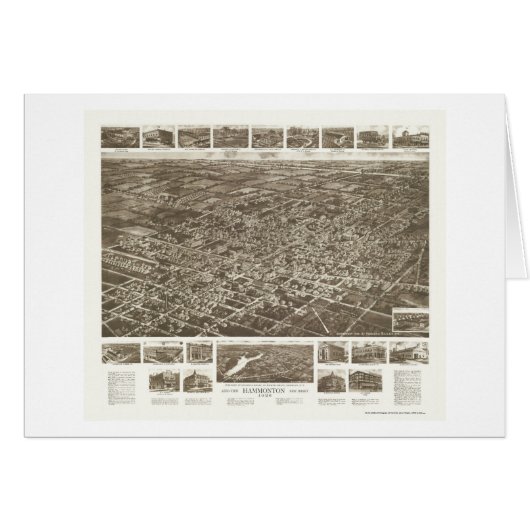 Hammonton, NJ Panoramic Map - 1926 Cards (Front Horizontal)