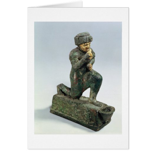 Hammurabi, king of Babylon, praying before a sacre Cards (Front)