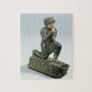 Hammurabi, king of Babylon, praying before a sacre Jigsaw Puzzle