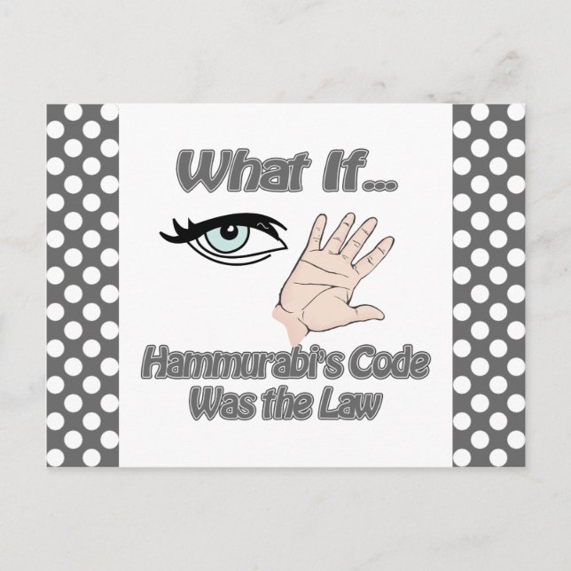 Hammurabis Code Postcard (Front)
