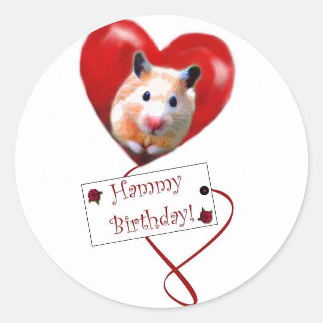 Hammy Birthday Stickers (Front)