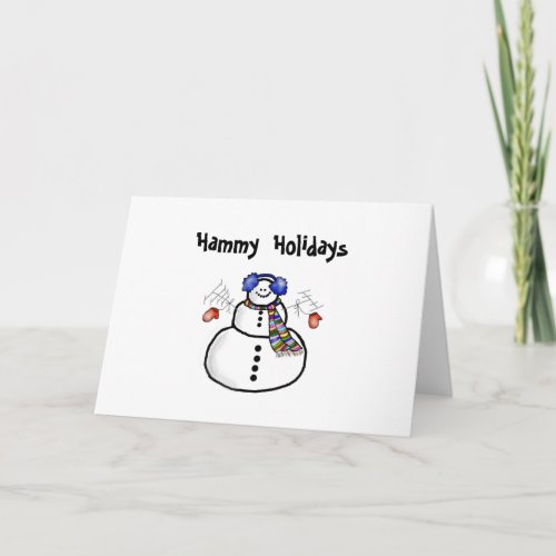 Hammy Holidays Christmas Greeting Card