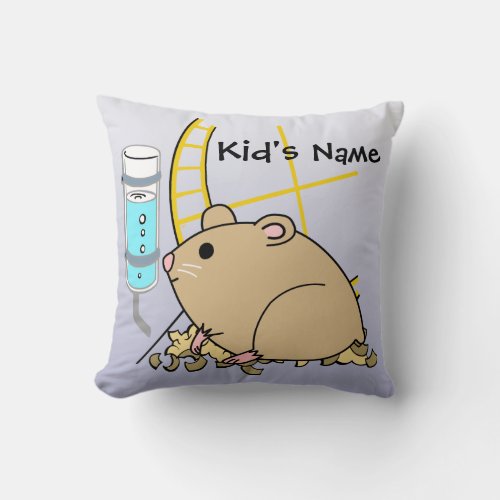 Hammy the Hamster Cute Kids American MoJo Pillows