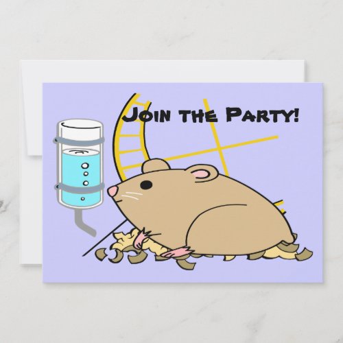Hammy the Hamster personalized Invitation