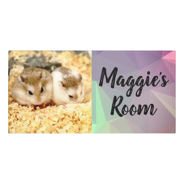 Hammyville - Cute Hamster Door Sign (Classic Front)